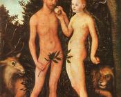 Adam and Eve - 大卢卡斯·克拉纳赫